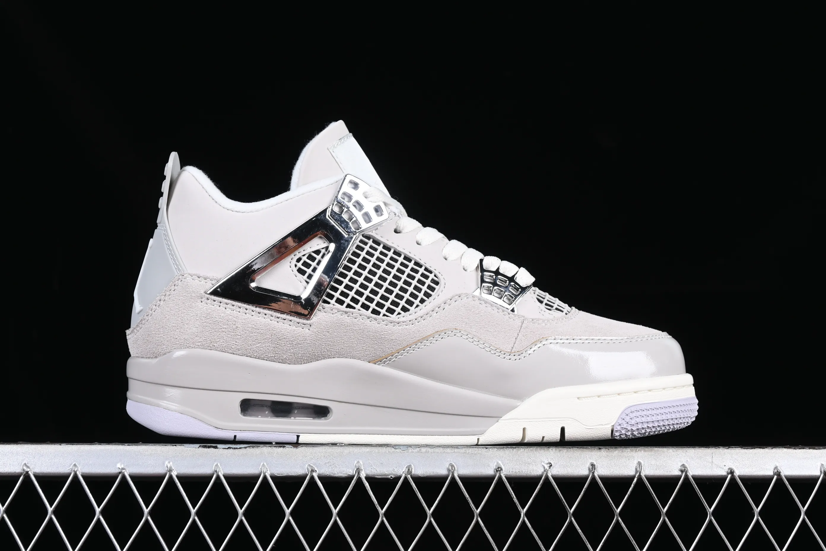 All categories Air Jordan Jordan series basketball shoes Air Jordan 4 Air Jordan 4 Retro "Frozen Moments" AJ4 Joe 4 electroplated silver AQ9129-001